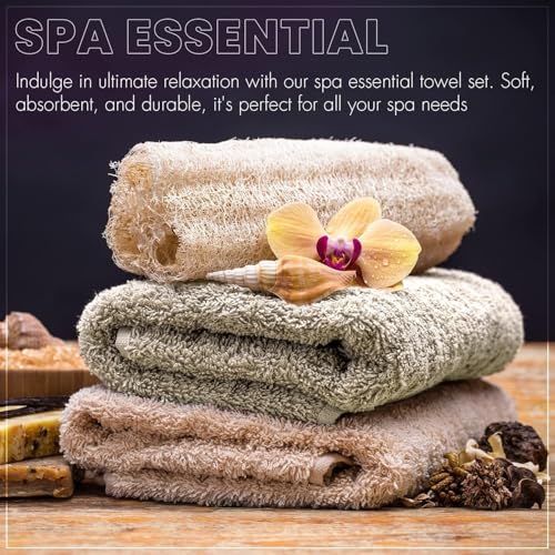 KAHAF COLLECTION 6-Pack Cotton Bath Towels - 27 x 54 In, Soft Quick Dry