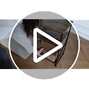 3-Tier Rustic Side Table with Open Shelves, Compact End Table Nightstand
