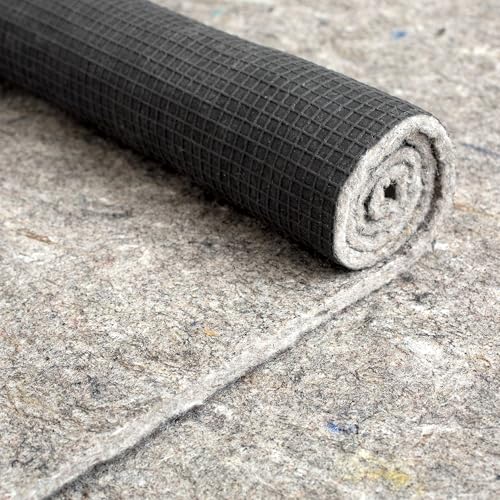 8'x10' Non-Slip Rug Pad, 1/4" Thick Felt and Natural Rubber Cushion