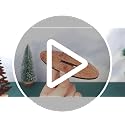 3-Piece Wooden Nativity Scene Tree Set - Rustic Tabletop Holiday Decor