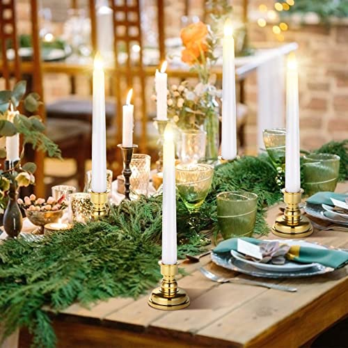 JOSU 4 PCS Window Candles + 12PCS Christmas LED