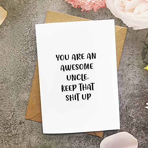 Funny Uncle Birthday Card - Unique Christmas, Father’s Day, Retirement Greeting