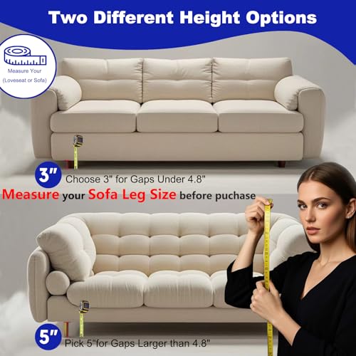 Under Couch Toy Blocker - 123" x 3" Furniture Gap Bumper & Pet Barrier