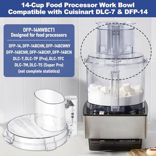 4-Tab Food Processor Work Bowl Cover for 14-Cup Models DLC-005AGTXT1