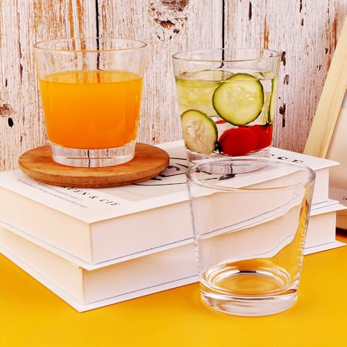 BTGLLAS Small 9oz Lowball Glasses Set - 6pc Lead-Free Crystal Drinkware for Water & Cocktails