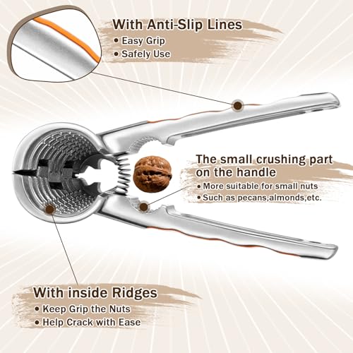 Heavy Duty Nutcracker Set with Picks - Walnut Crab Seafood Tools