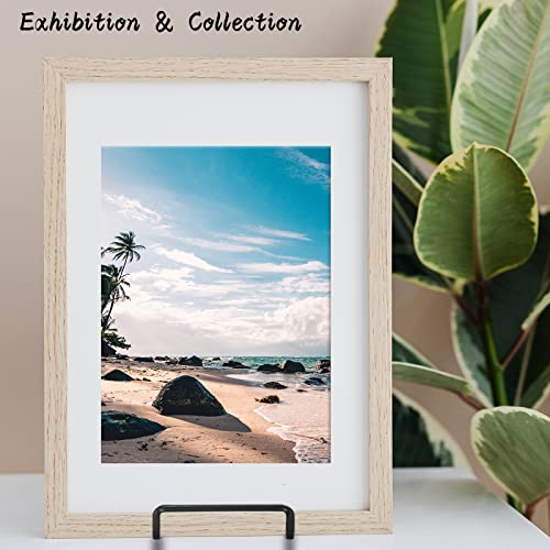 8.5 Inch Metal Display Stands for Plates and Pictures, 4-Pack Black Easel