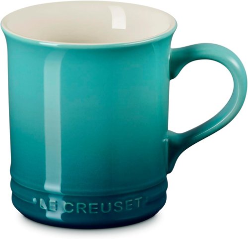 Le Creuset Stoneware Mug - 14 oz. Riviera | Durable, Stylish Coffee Cup for Everyday Use
