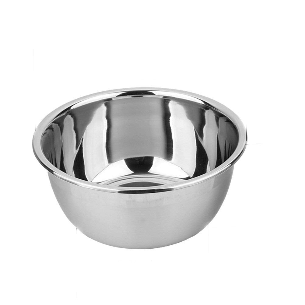 meleg otthon Stainless Steel Bowl,6.5ＱT Salad Bowl,Metal Bowls,Stainless Steel Basin,Heavy Duty Deeper Edge Mirror Finish Dishwasher Safe Bowl (XL)…