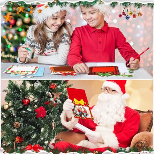 Capoda 100 Sets Christmas Photo Cards with Envelopes & Stickers, 4x6 Inches