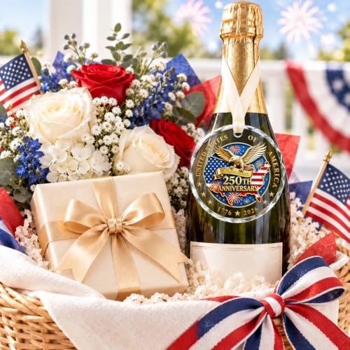 GISUREY USA 250th Anniversary Christmas Ornament 02-250th Bald Eagle Patriotic Keepsake 1776-2026