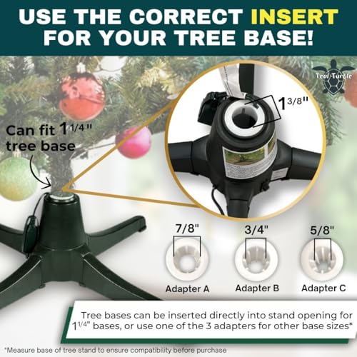 Rotating Christmas Tree Stand for Artificial Trees with Built-In Outlets