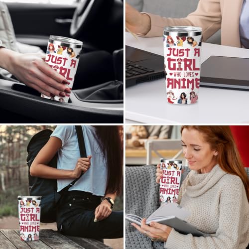Decohim Inspired Anime Tumbler 20 Oz Coffee Mug Gift for Women Girls — Girl Loves Anime