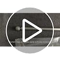 Adjustable Swing Arm Curtain Rods - Set of 2, 15.8 to 27.5 Inch