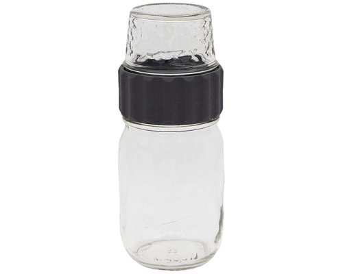 2-in-1 Lid for Connecting Two Regular Mouth Jars by Mason Jar Lifestyle (2 Pack)