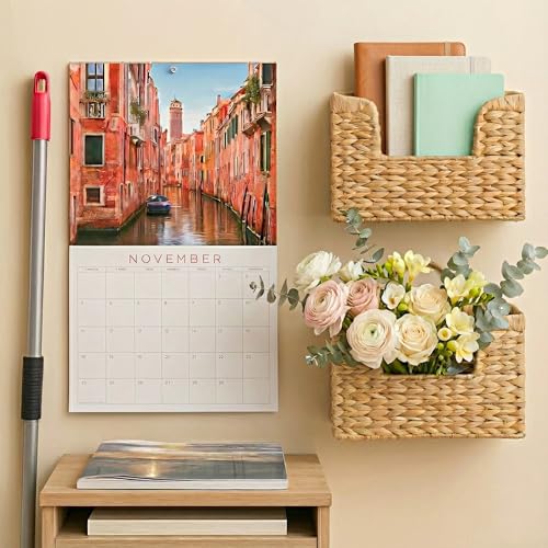 Woven Water Hyacinth Wall Hanging Basket – Rustic Magazine & Mail Organizer
