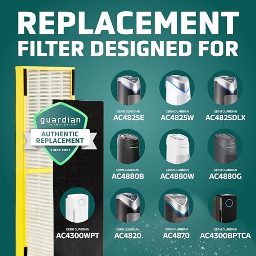 GermGuardian Filter B Genuine HEPA Air Purifier Replacement Filter FLT4825