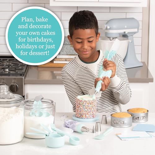 Kids Cake Decorating Kit with Springform Pans and Pastry Bags