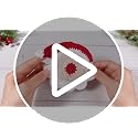 Santa Claus Crochet Coaster Set with Storage Basket – 5 Pcs Christmas Coasters (Windkream) – includes 1 storage basket and 4 coasters