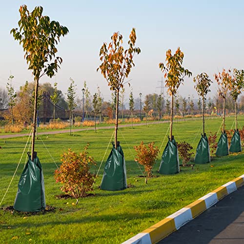 20 Gallon Slow Release Tree Watering Bags (20 Pack) - Reusable PVC Drip System