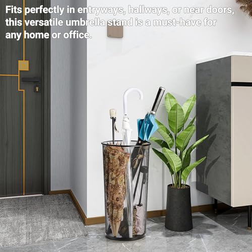 2-Pack Metal Mesh Umbrella Stand - 20-Inch Tall Freestanding Entryway Holder