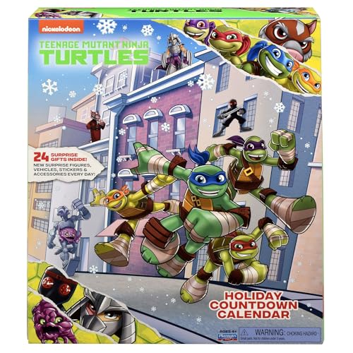 Teenage Mutant Ninja Turtles Holiday Countdown Calendar with Action Figures