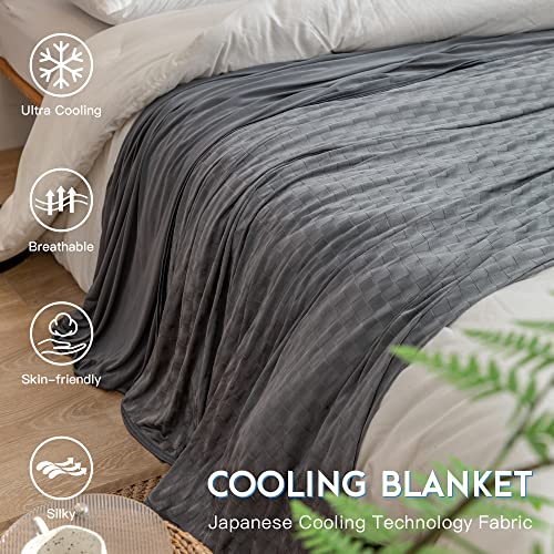 AmyHomie Double-Sided Cooling Blanket for Hot Sleepers - Queen 90"x90"