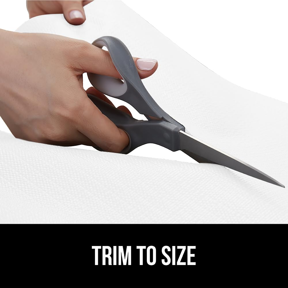 GORILLA GRIP DripGuard Shelf Liner, Non-Adhesive Drawer and Kitchen Cabinet Protector, 20x240 Inch, Strong Grip Slip Resistant Underside, Smooth Surface Liners for Cabinets, Bathrooms, Closets, White