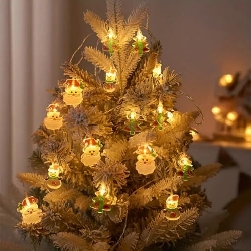 Battery-Powered Christmas String Lights with 10 LEDs for Indoor Holiday Decor