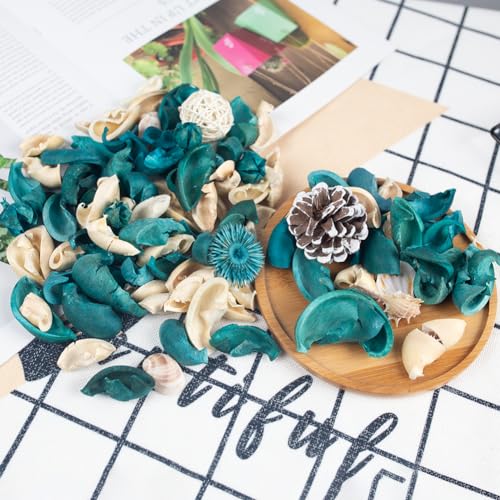 Sea Shell Potpourri Bag, Ocean Breeze Scented Dried Flower Vase Filler