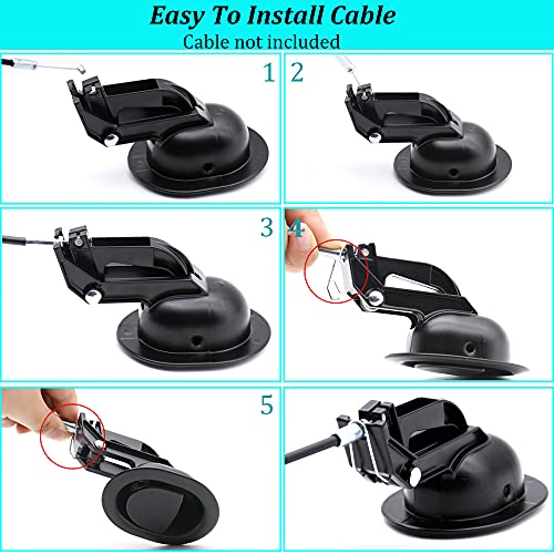 Universal Metal Recliner Release Pull Handle - Heavy Duty Sofa Repair Part