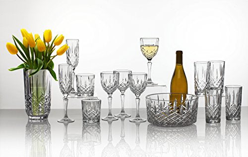 Marquis Waterford Markham Double Old Fashioned Glass Set of 4, 11 oz, Clear