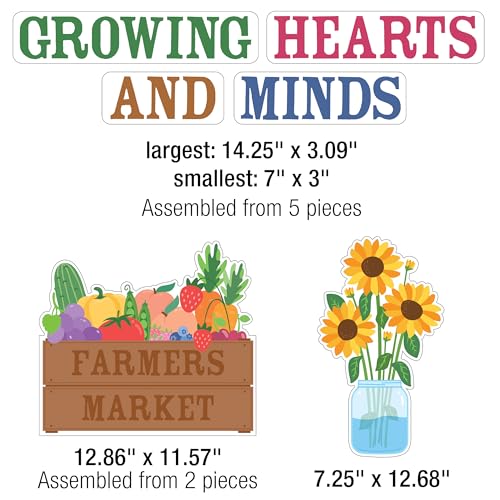 Farmers Market Bulletin Board Set - 50-Piece Classroom Decor