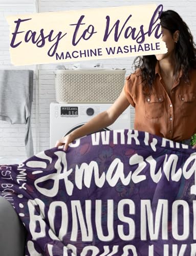 Amazing Bonus Mom Stepmom Gifts Soft Throw Blanket 60x80 Inches - Huglanket