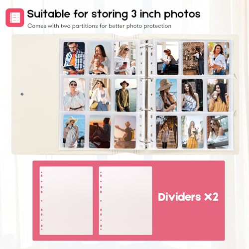A4 Kpop Photocard Binder, 450 Pocket Photo Album for Mini Instant Photos