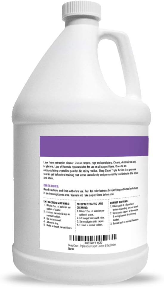 Stuart Pet Supply Co. Carpet Cleaner Solution - Professional Strength Deep Clean & Deodorizer | 128 fl oz