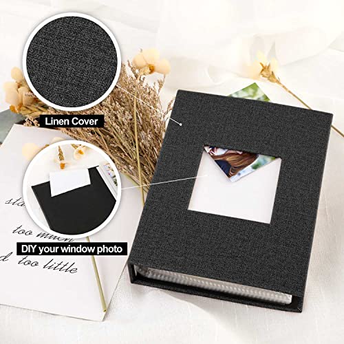 4x6 Linen Photo Album 2-Pack, 200 Pockets Total, Vertical Picture Storage