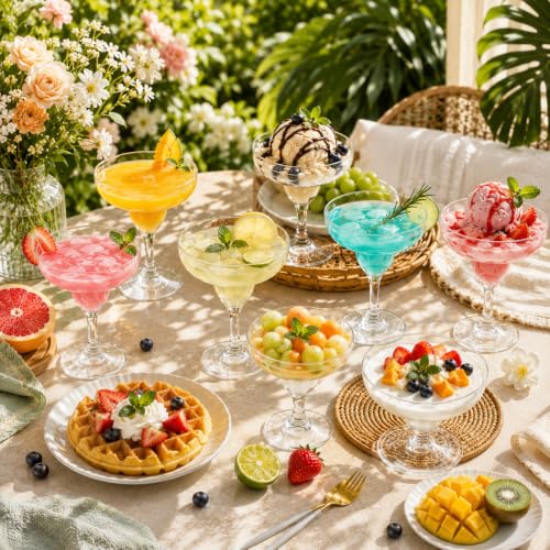 60 Pack Disposable Plastic Margarita Glasses 5 oz for Parties & Events