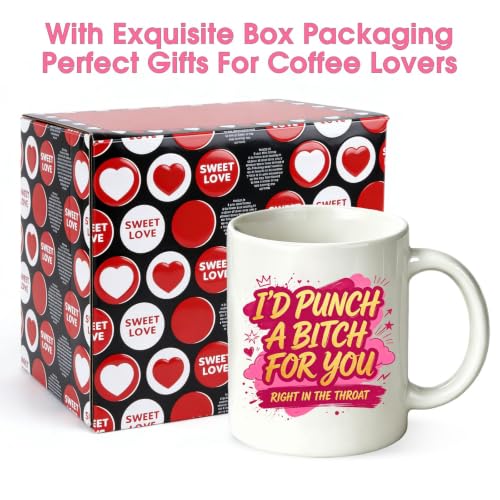 Funny Coffee Mug Christmas Birthday Gifts for Women Mom Best Friends - 11oz Punch
