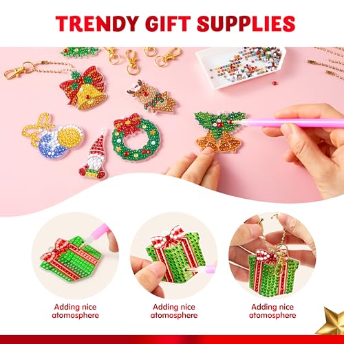 JOYIN 2026 Christmas Advent Calendar Gem Painting Kit – 24 Days of DIY Gem Art