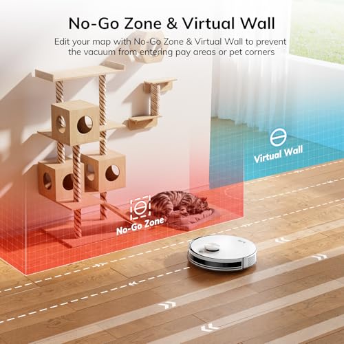 Robot Vacuum with LiDAR Navigation, 10000Pa Suction, and App Control