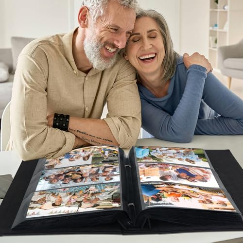 Linen 4x6 Photo Album - Large Capacity 300-Pocket Family Memory Book