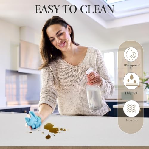 Beautysaid Non-Adhesive Shelf and Drawer Liner for Kitchen Cabinets