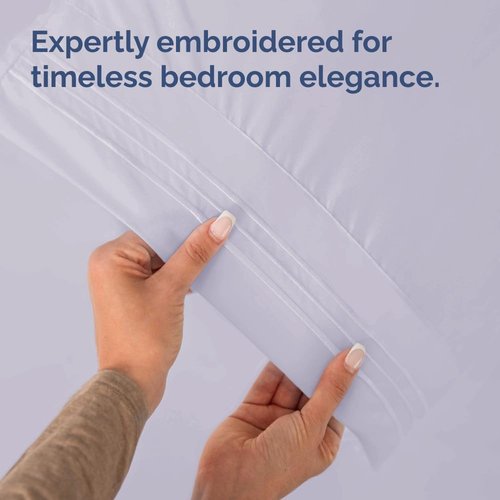 King Standard Pillow Cases by King - Ultra-Soft Hotel Quality Covers | Fade-Free & Wrinkle Resistant - Light Lavender, Set of 2