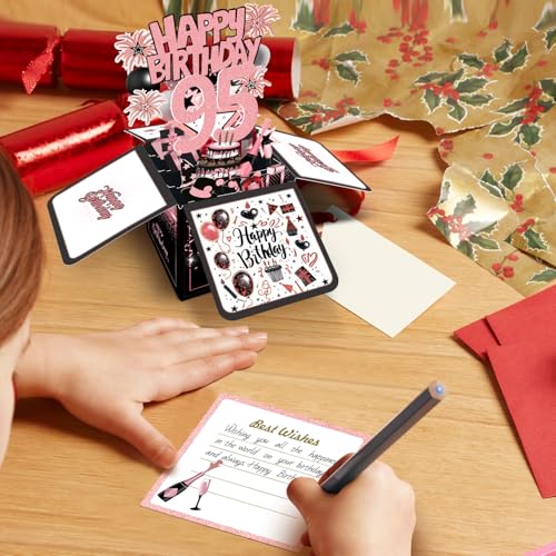95th Birthday Card with 3D Design - Perfect for Grandma