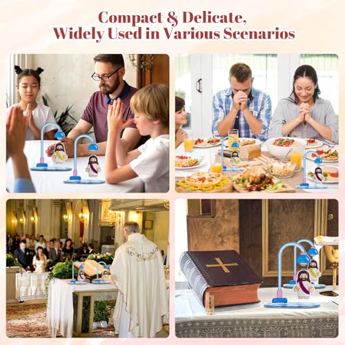 360° Rotating Magnetic Jesus Figures - Acrylic Stress Relief Desk Decor (2-Pack)