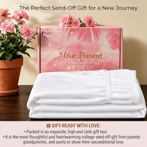Twin XL Wrap Around Bed Skirt 32 Inch Drop - White Ruffled Dorm Essential