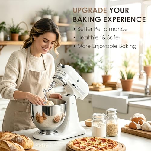 Stainless Steel Spiral Dough Hook for 4.5/5QT Tilt-Head Stand Mixers