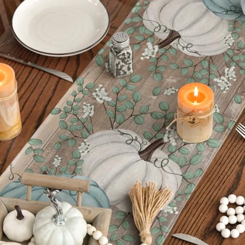 Artoid Mode 13 x 48 Inch Table Runner - 210 GSM Polyester, Wood-Blue