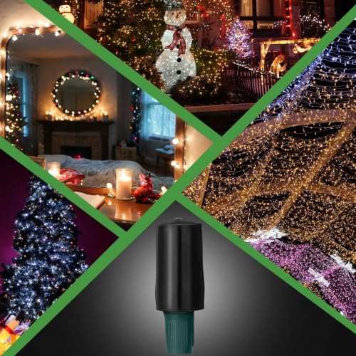 Cinnvoice 50 Pcs No Glow C9 Christmas Bulb Light Caps for String Lights